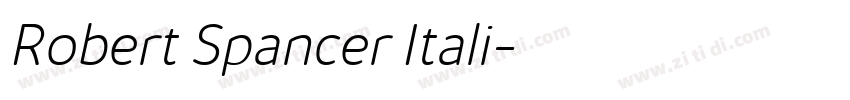 Robert Spancer Itali字体转换